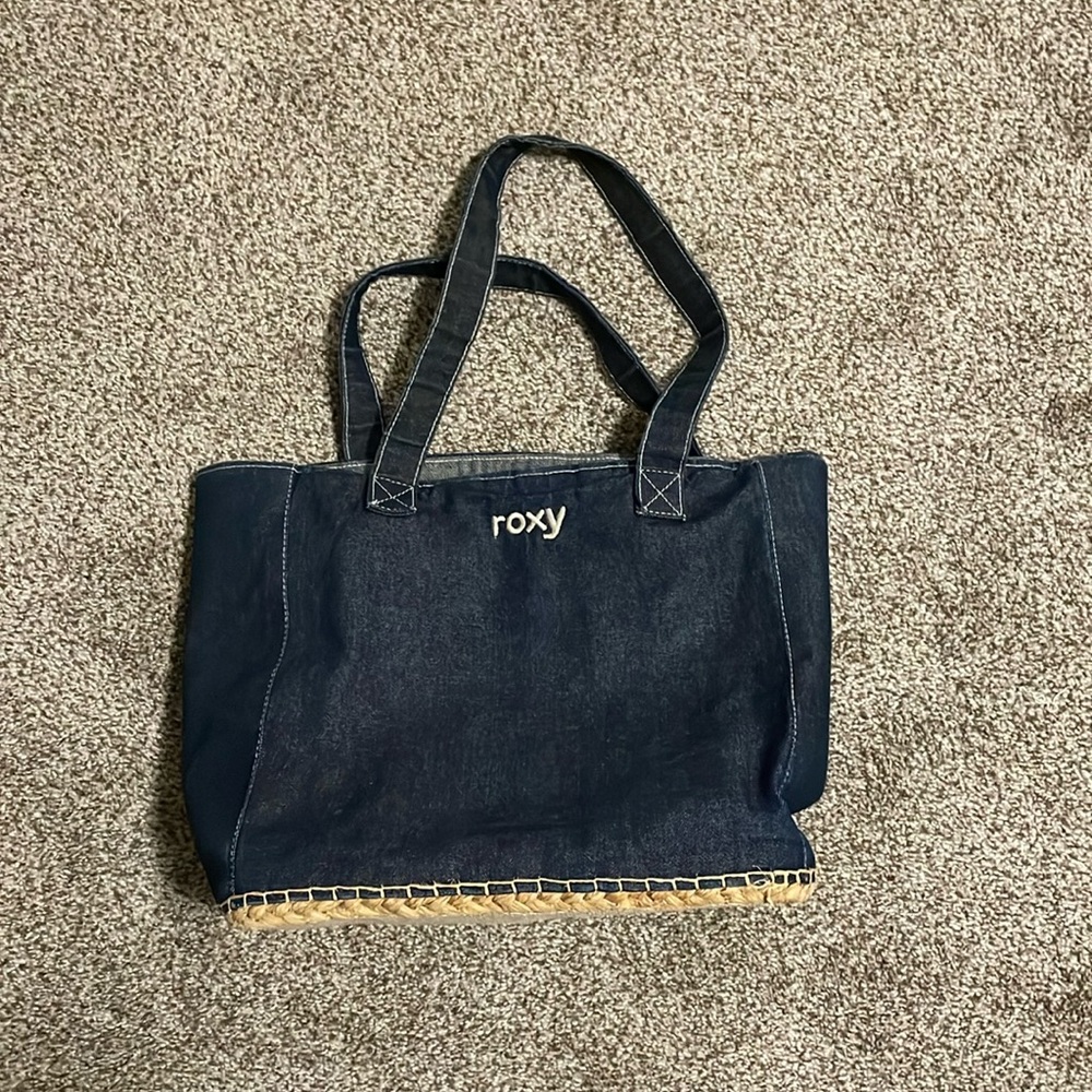 Denim Roxy Beach Bag